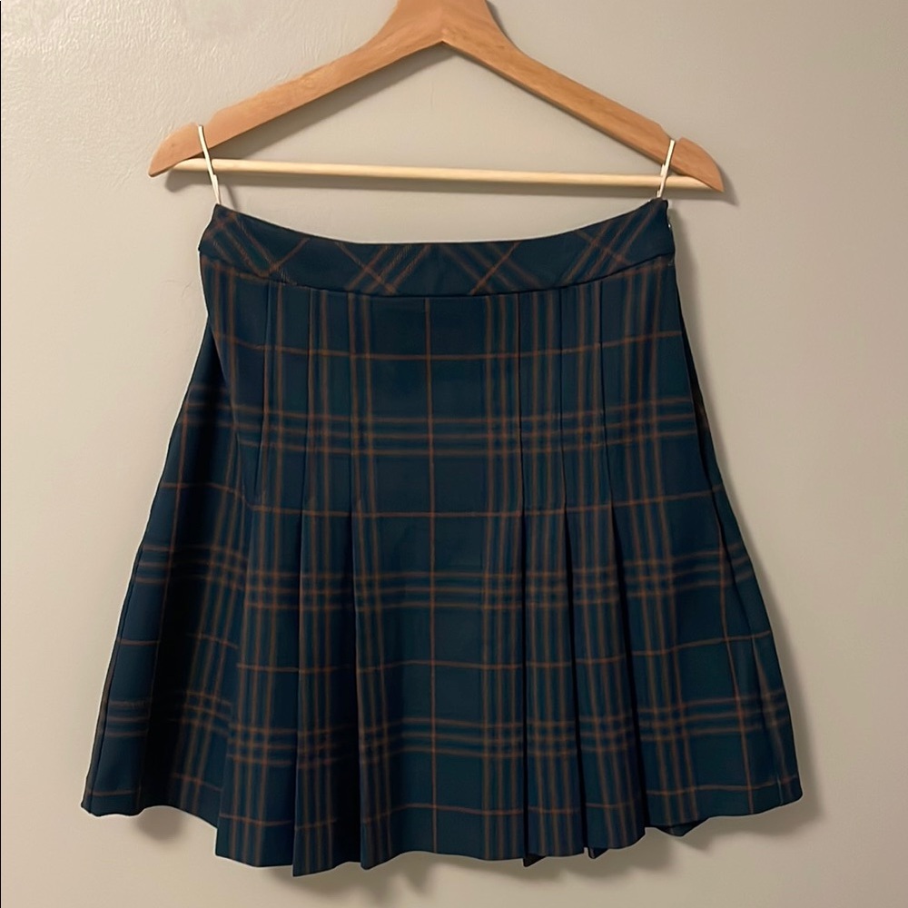 Wilfred  A-Line Skirt - Teal and Brown